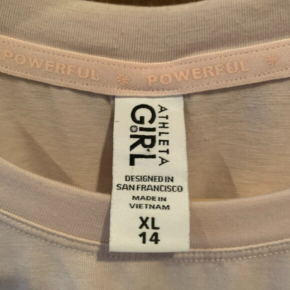 Athleta Girl Pleated Back Top Youth Size XL/14 - Picture 3 of 9